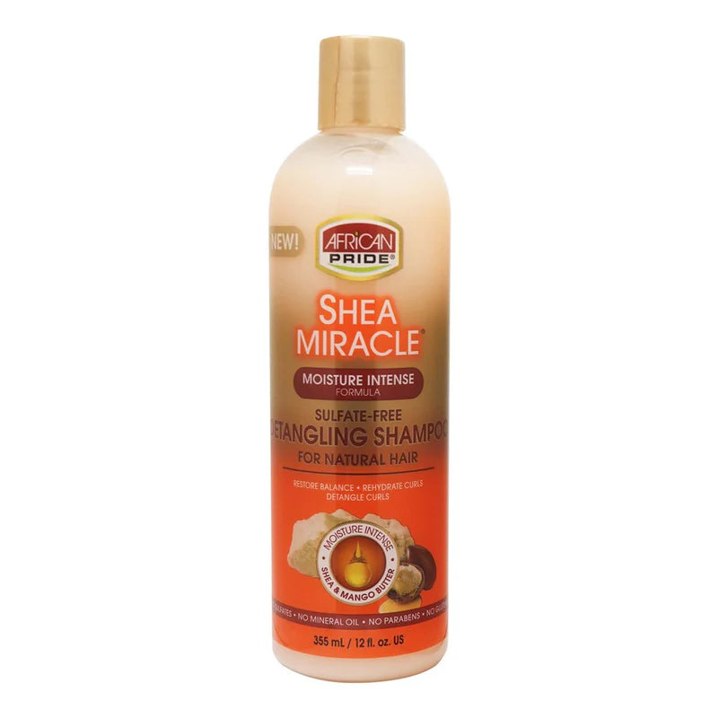African Pride Shea Miracle Detangling Shampoo 12oz